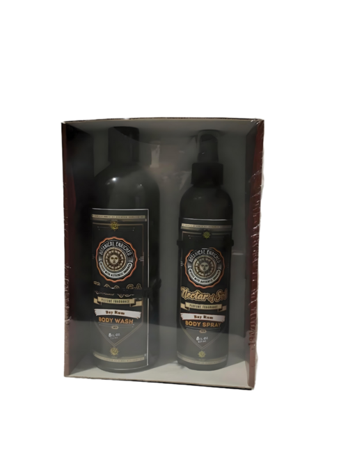 Nectar of Sol Body Spray & Body Wash Gift Set Bay Rum Fragrance